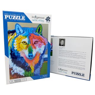 1,000 Piece Native Design Big Wolf Puzzle