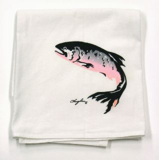 100% Cotton Kitchen Towel - Wild Salmon - 25