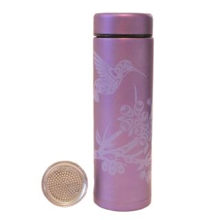 17oz Native American Insulated Tumbler with Removable Strainer - Hummingbird by Simone Diamond