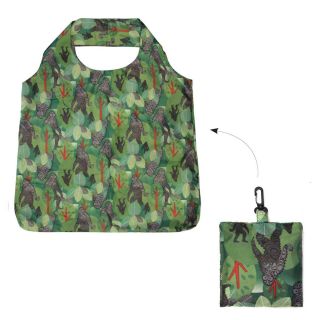 Foldable Shopping Bag - Green - Sasquatch by Francis Horne Sr.