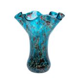 Glass Eye Studio - Mini Ruffle Vase - Ocean Lave - 6