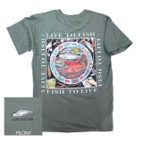 Live To Fish T-Shirt - By Ray Troll - Large