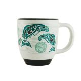 Native American - Circle of Life Salmon Design - Mug