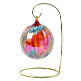 Single Glass Ornament Brass Display Stand - 8