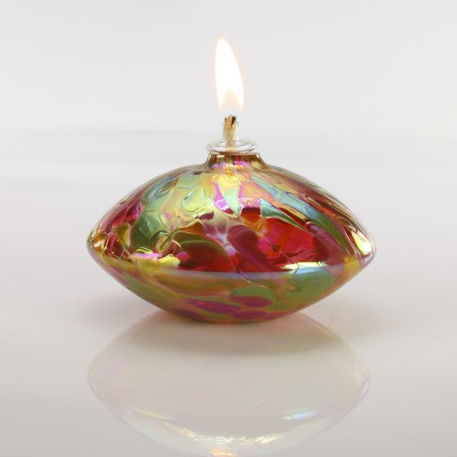 Glass Eye Studio - Saucer Oil Lamps - Tulip Mosaic - 5