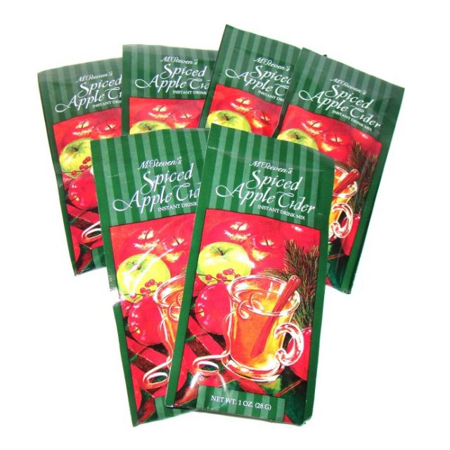 McSteven's Spiced Apple Cider - Instant Drink Mix - Six 1 oz bags