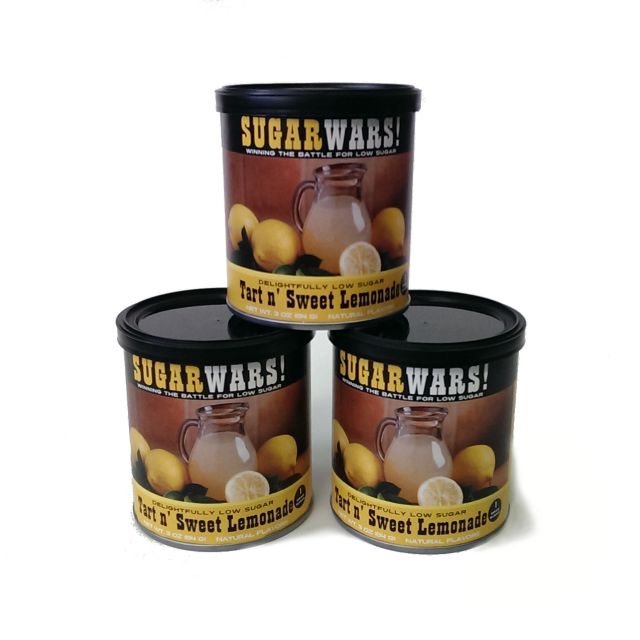Sugar Wars! - Low Sugar Lemonade Mix - Best Price: 3 Containers (9 oz)
