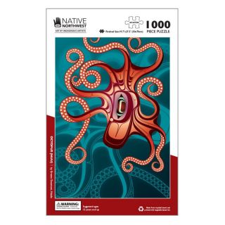 1,000 Piece Native Design Octopus (Nuu) Puzzle (Available in-store only)