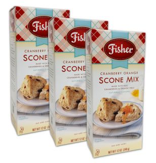 Best Deal: Fisher Cranberry Orange Scone Mix (3 Boxes)