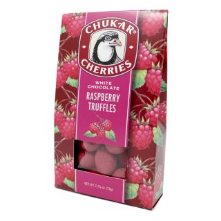 Chukar Cherries - White Chocolate Raspberry Truffles - 2.75