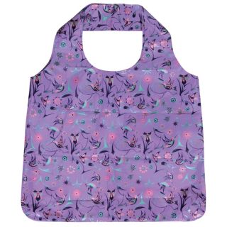Foldable Shopping Bag - Lilac Purple - Hummingbirds by Nicole La Rock