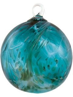 Glass Eye Studio Hand Blown Glass Classic Ornament - Sea Spray - 3