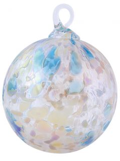 Glass Eye Studio Hand Blown Glass Ornament - Mermaid - 3'' diameter