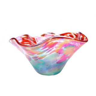 Glass Eye Studio - Mini Wave Bowl - Poppies - 5