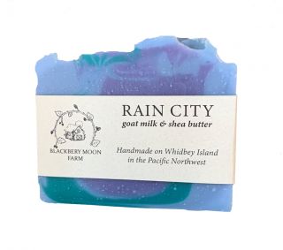 Handmade Soap - Rain City - Blackberry Moon Farm
