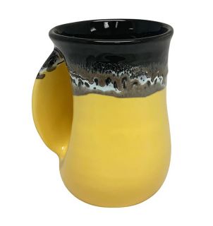 Handwarmer Mug - Bumblebee Black and Yellow - Left Handed - 5