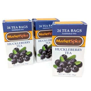 MarketSpice Huckleberry Tea - 72 bags (3 boxes)
