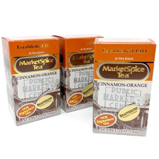 MarketSpice Tea - Decaffeinated Cinnamon-Orange Tea - Best Price: 72 bags (3 boxes)