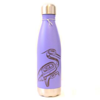 Native American Insulated Water Bottle - Heron (16 oz)