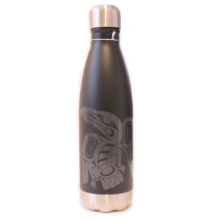 Native American Insulated Water Bottle - Raven (16 oz)