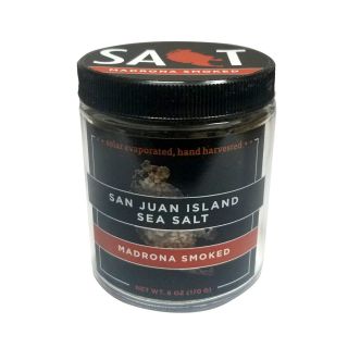 San Juan Island Sea Salt - Madrona Smoked Salt - 6oz