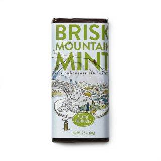 Seattle Chocolate - Brisk Mountain Mint Truffle Bar - 2.5 oz