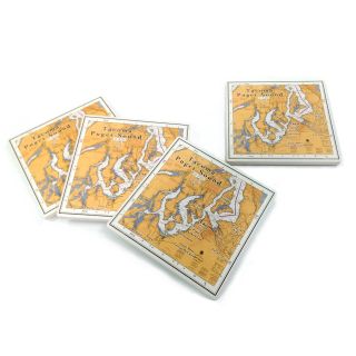 Tacoma & South Puget Sound Ceramic Coaster - Best Price - 4 coasters