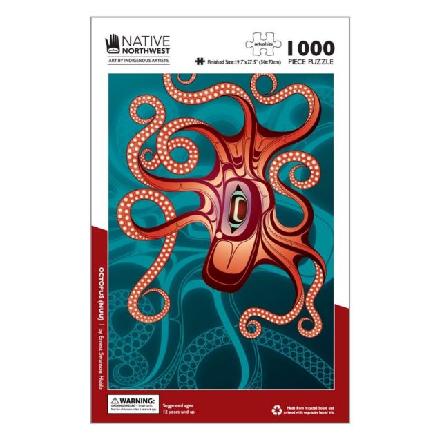 1,000 Piece Native Design Octopus (Nuu) Puzzle