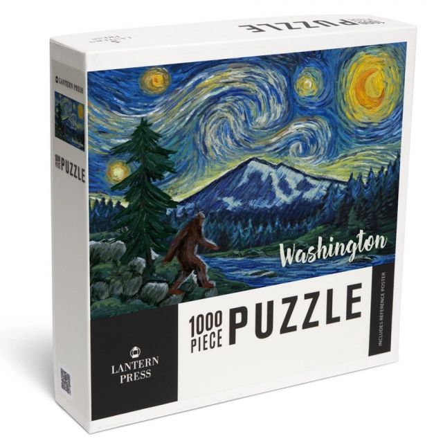 1,000 piece WA Bigfoot Starry Night Puzzle