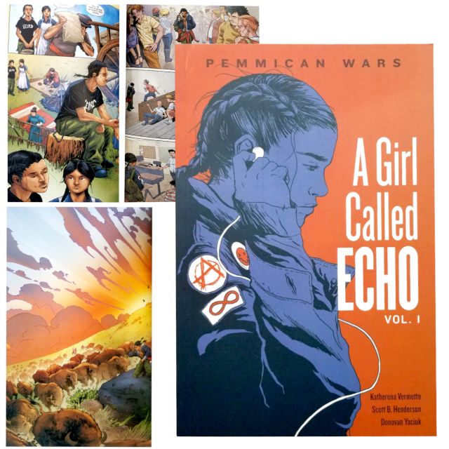 A Girl Called Echo, Book 1: Pemmican Wars - by Katherena Vermette, illustrated by Scott Henderson