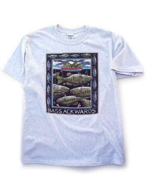 Bass Ackwards T-Shirt - By Ray Troll - XX-Large