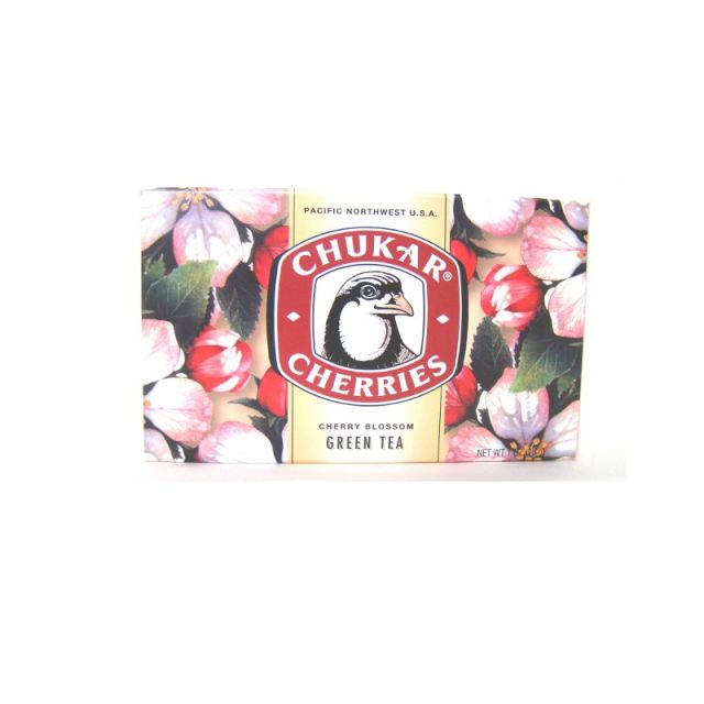 Chukar Cherries - Cherry Blossom Green Tea - 12 bags