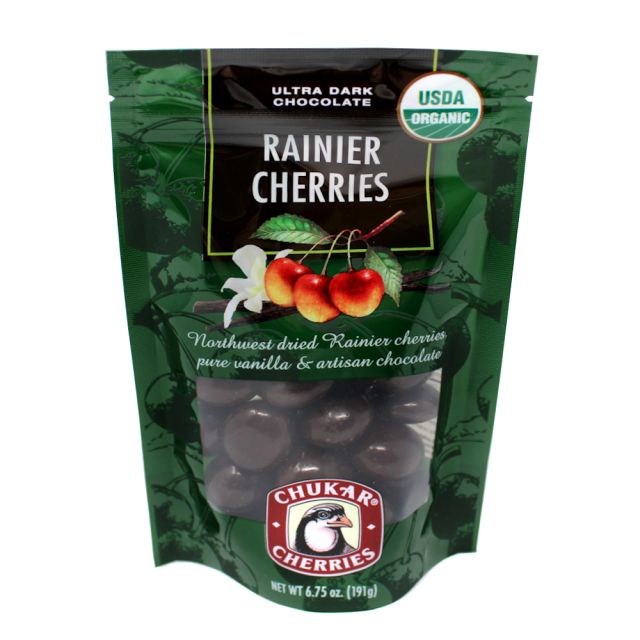 Chukar Cherries - Organic Ultra Dark Chocolate Covered Cherries - 6.75oz