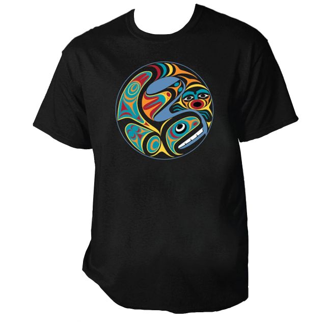 Circle Whale T-shirt - Maynard Johnny, Jr, Coast Salish, Kwakwaka'wakw
