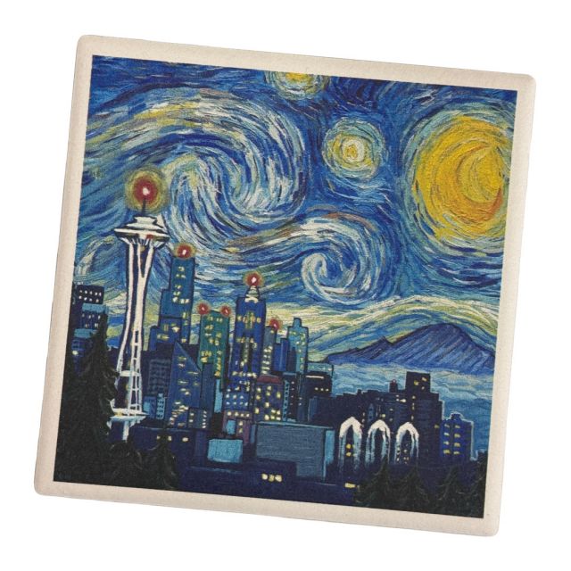 Coaster - Seattle Starry Night Coaster
