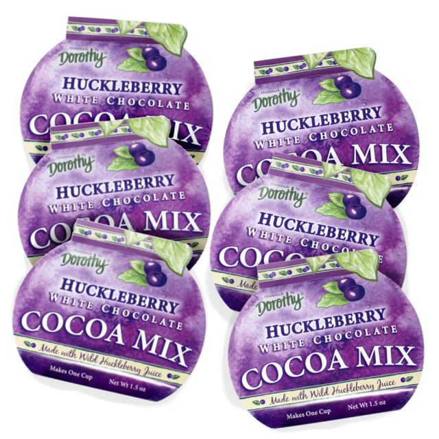 Dorothy's Homemade Huckleberry White Chocolate Cocoa Mix - Best Price: 6 packs (9 oz)