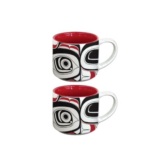 Espresso Mugs - Set of 2 - Matriarch Bear by Morgan Asoyuf