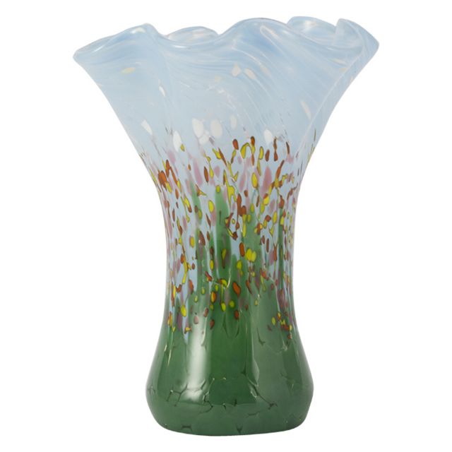 Glass Eye Studio - Large Ruffle Vase - Wildflowers - 9
