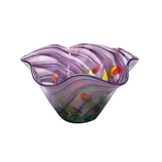 Glass Eye Studio - Mini Wave Bowls - Eggplant Twist - 6