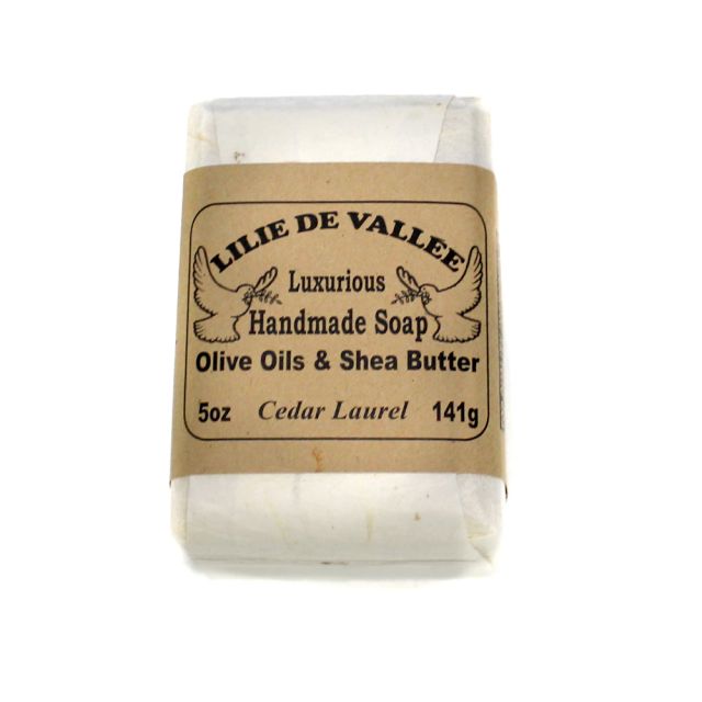 Lilie de Vallee Olive Oil & Shea Butter Soap - Cedar Laurel - 5 oz