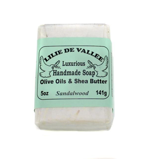 Lilie de Vallee Olive Oil & Shea Butter Soap - Sandalwood - 5 oz