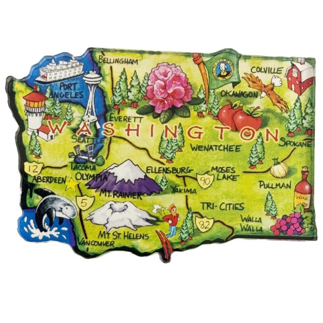 Magnet - Washington State Acrylic Magnet