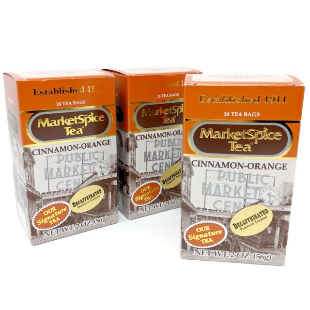 MarketSpice Tea - Decaffeinated Cinnamon-Orange Tea - Best Price: 72 bags (3 boxes)