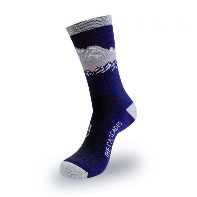 Merino Wool Blend Cascade Mountains Socks - Small/Medium