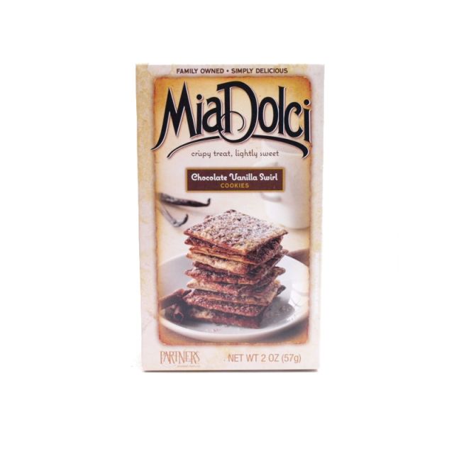 Mia Dolci - Chocolate Vanilla Swirl Cookies - 2oz