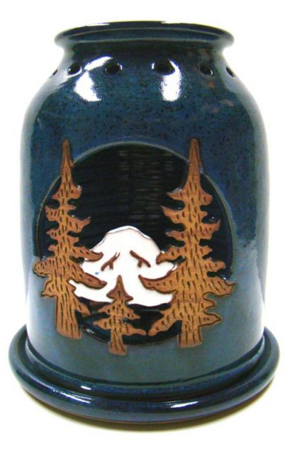 Mountain Candle Handmade Pottery Lantern - by Pam and Mac
