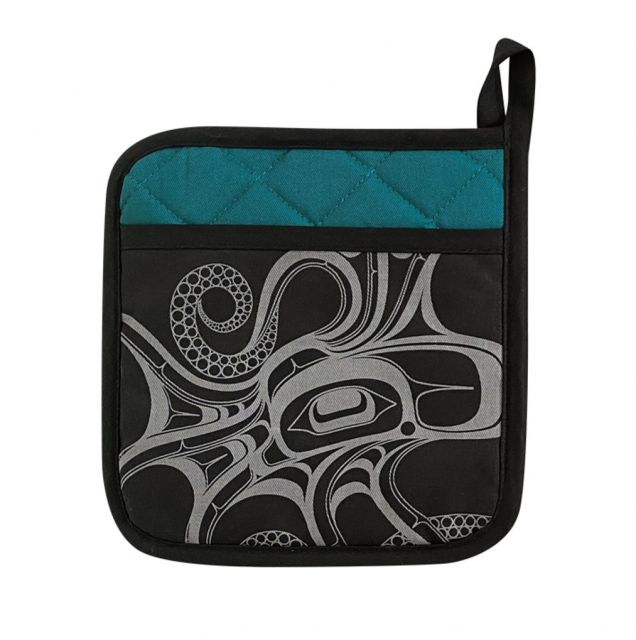Native American - Pot Holder - Octopus (Nuu) by Ernest Swanson