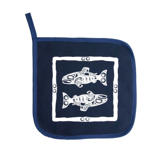 Native American Salmon Design - Hot Pad
