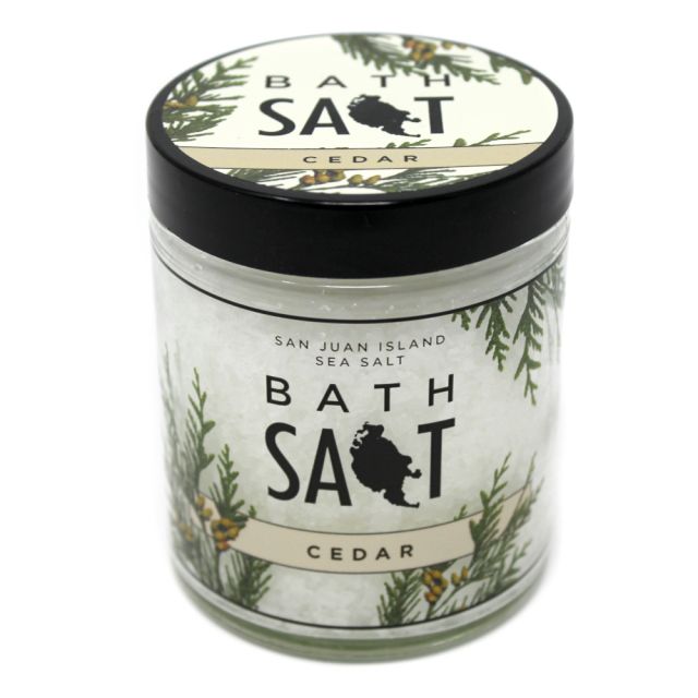 San Juan Island Sea Salt - Cedar Bath Salt - 6oz