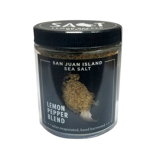 San Juan Island Sea Salt - Lemon Pepper Salt Blend - 4.5oz
